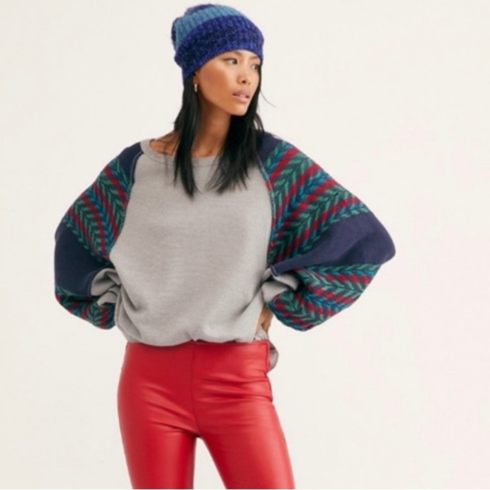 Free People Rainbow Dreams Batwing Sleeves